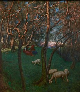 Olivar en el Lago de Garda de Hans Thoma